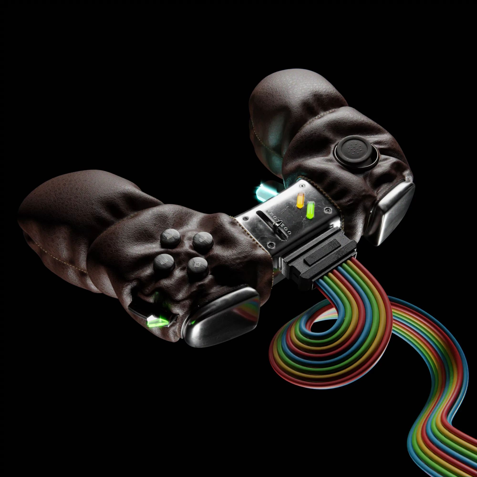 Sound Design Controller — angle study with trailing cable