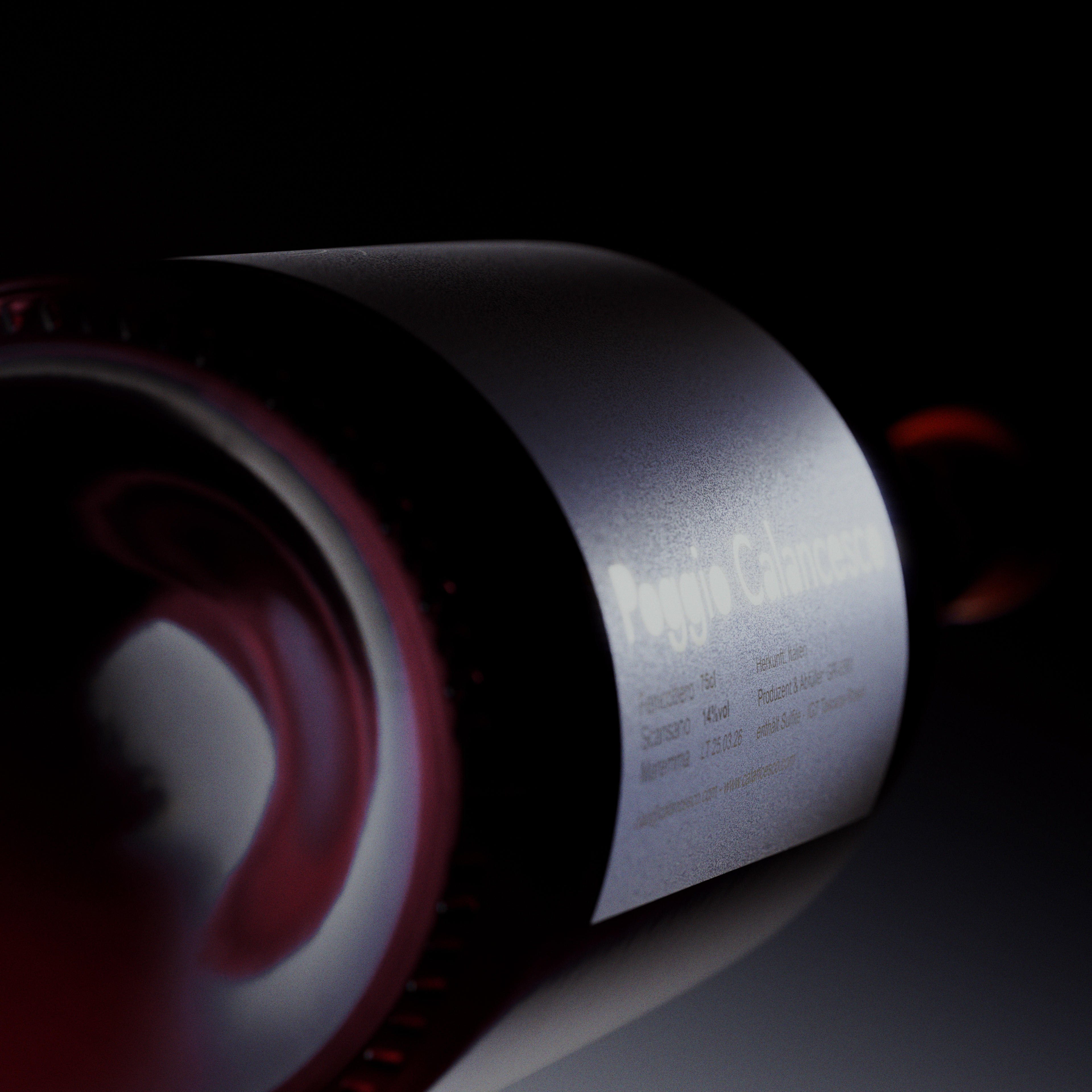 Poggio Calancesco — bottle in shadow
